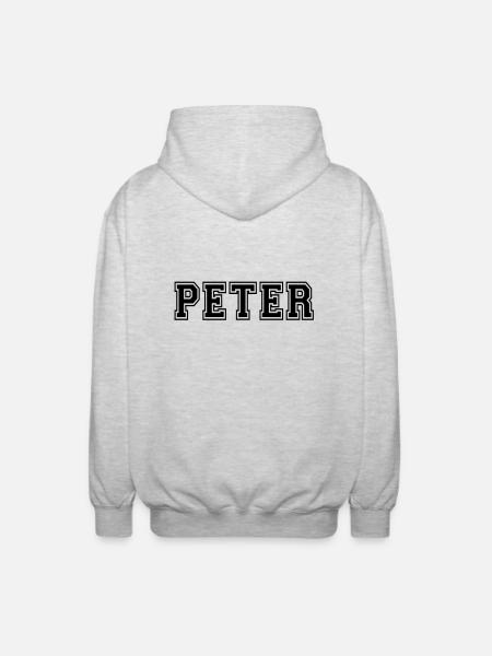peter - Veste à capuche unisexe - gris clair chiné