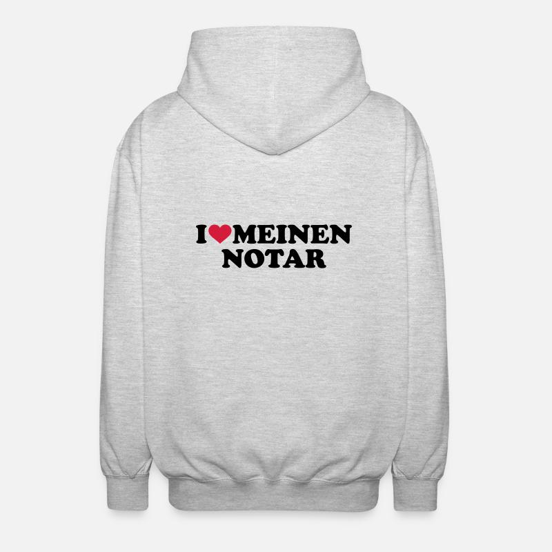 Notar - Unisex Kapuzenjacke - Hellgrau meliert