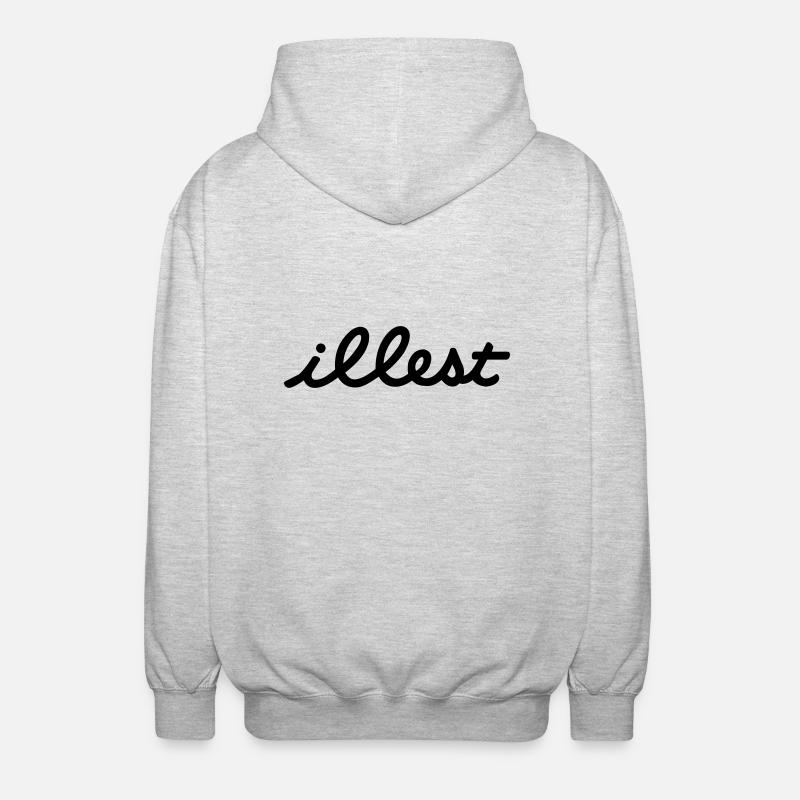 illest - Unisex Kapuzenjacke - Hellgrau meliert