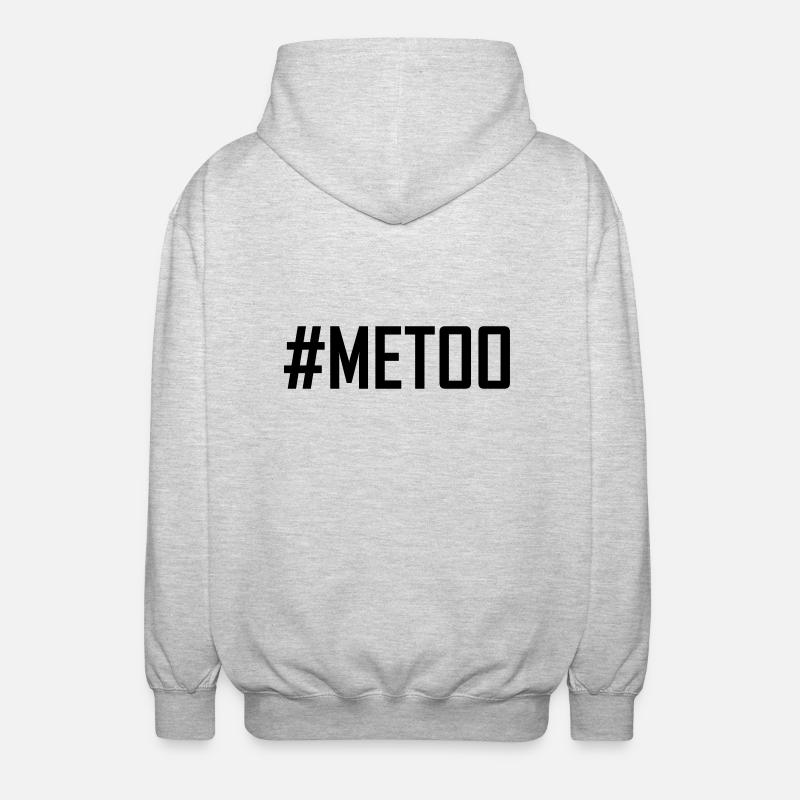 metoo - Unisex Kapuzenjacke - Hellgrau meliert