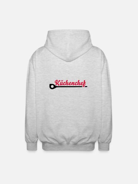 Küchenchef - Unisex Kapuzenjacke - Hellgrau meliert
