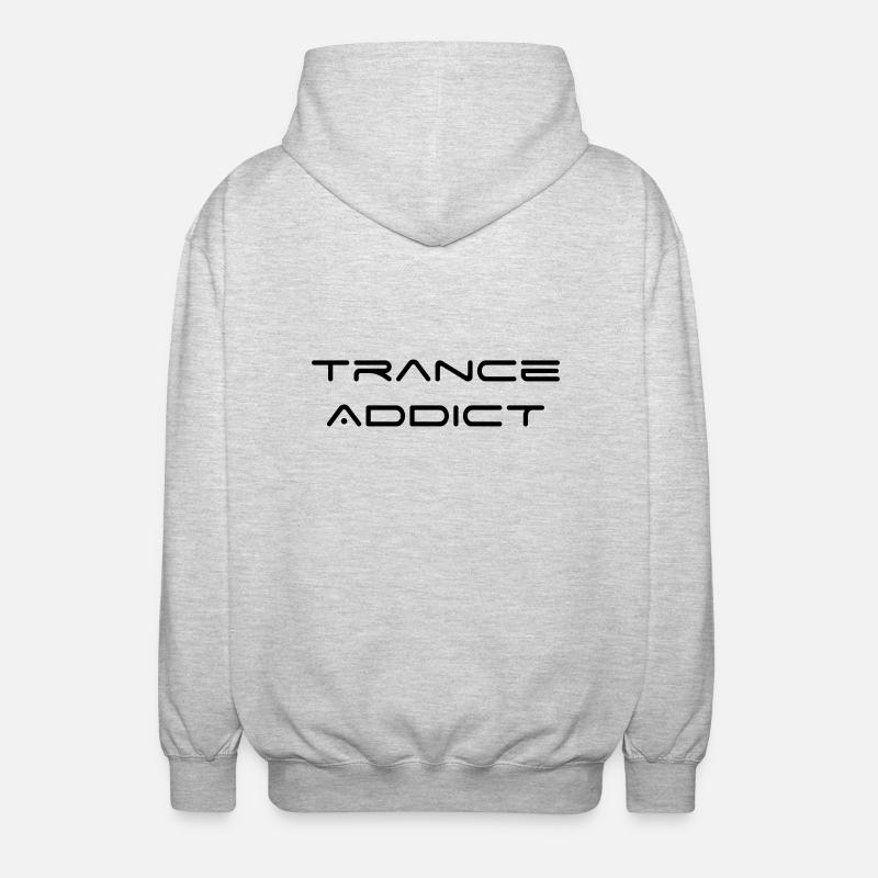 Trance Addict - Unisex Kapuzenjacke - Hellgrau meliert