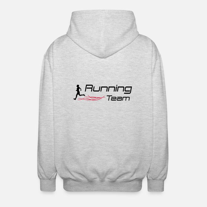 équipe de course - Veste à capuche unisexe - gris clair chiné