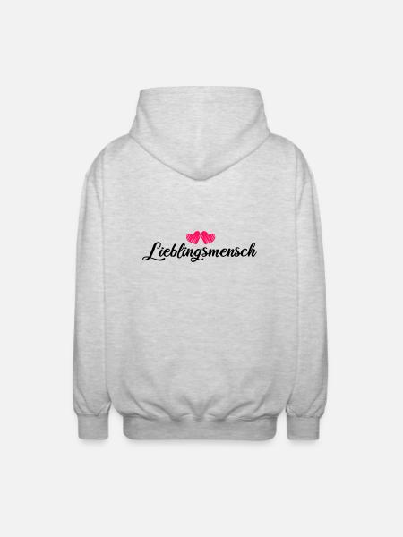 Favorite person - Unisex Hooded Jacket - light heather grey