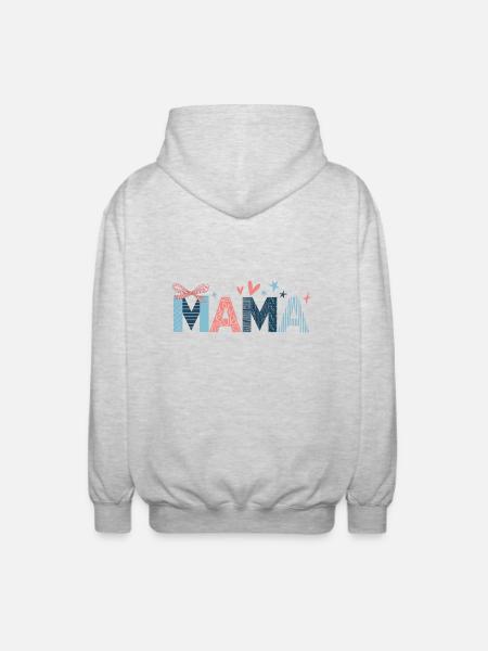 Mom - Unisex Hooded Jacket - light heather grey