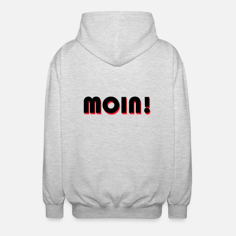 Moin - Unisex Kapuzenjacke - Hellgrau meliert