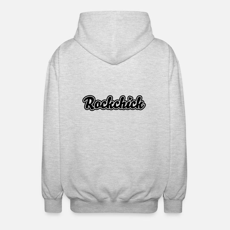 Rockchick - Unisex Kapuzenjacke - Hellgrau meliert