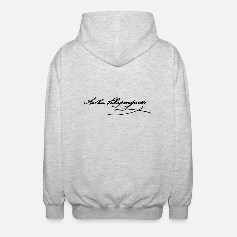Arthur Schopenhauer - Unisex Hooded Jacket - light heather grey