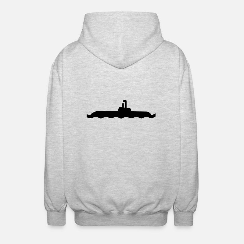 U-Boot - Unisex Kapuzenjacke - Hellgrau meliert
