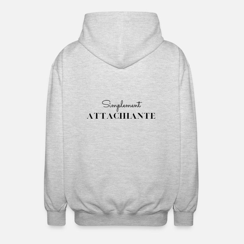 Simplement attachiante - Veste à capuche unisexe - gris clair chiné