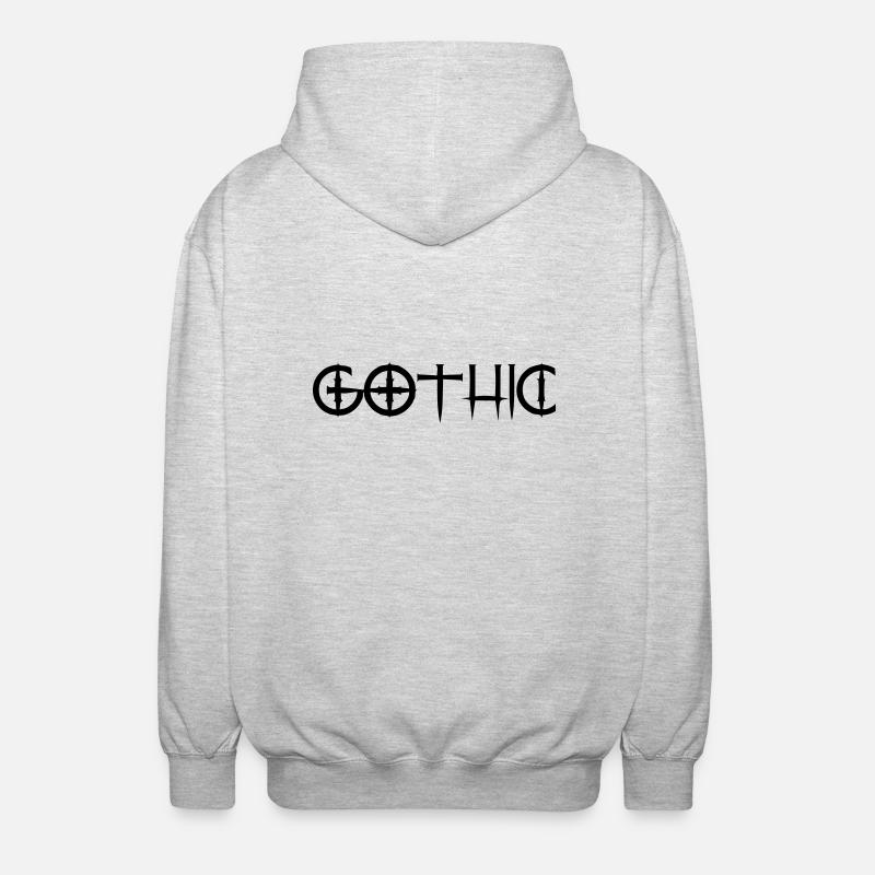 gothic - Unisex Kapuzenjacke - Hellgrau meliert