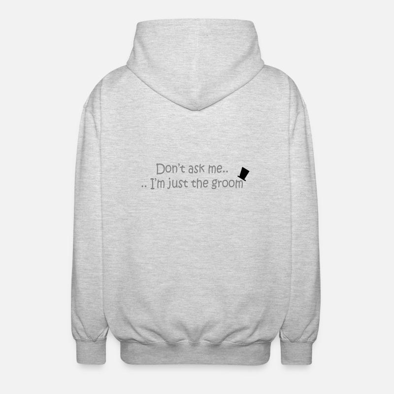 Don't ask me.. - Veste à capuche unisexe - gris clair chiné