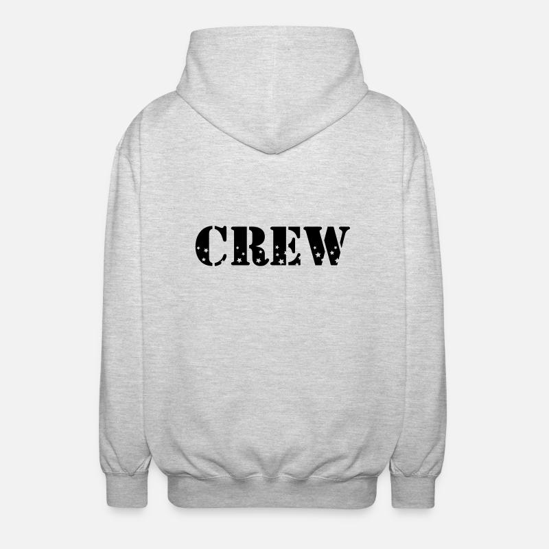 crew - Veste à capuche unisexe - gris clair chiné