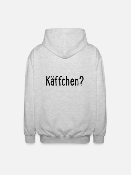 käffchen - Unisex Kapuzenjacke - Hellgrau meliert