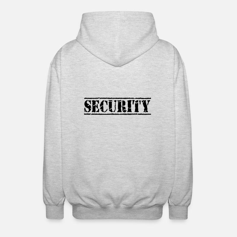 Security - Veste à capuche unisexe - gris clair chiné