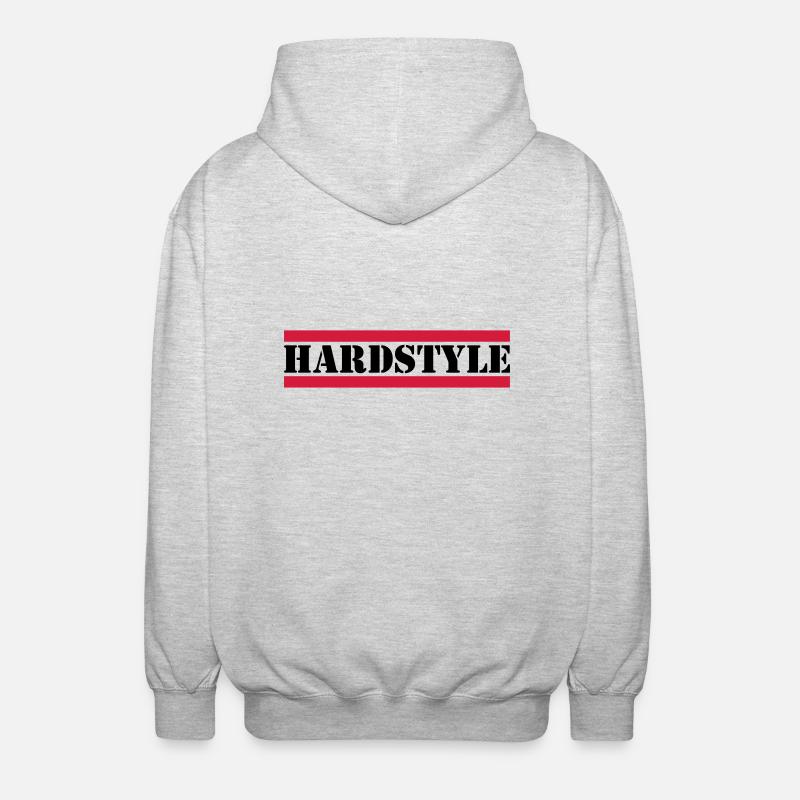 Hardstyle - Unisex Kapuzenjacke - Hellgrau meliert