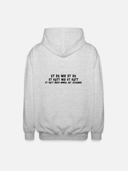 Et comme il et - Veste à capuche unisexe - gris clair chiné