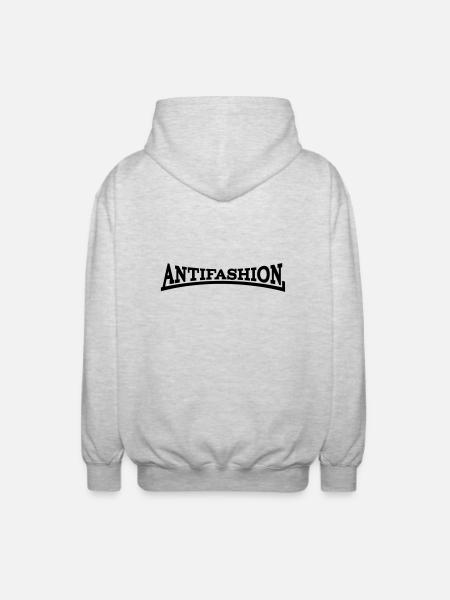 Antifashion - Unisex Kapuzenjacke - Hellgrau meliert