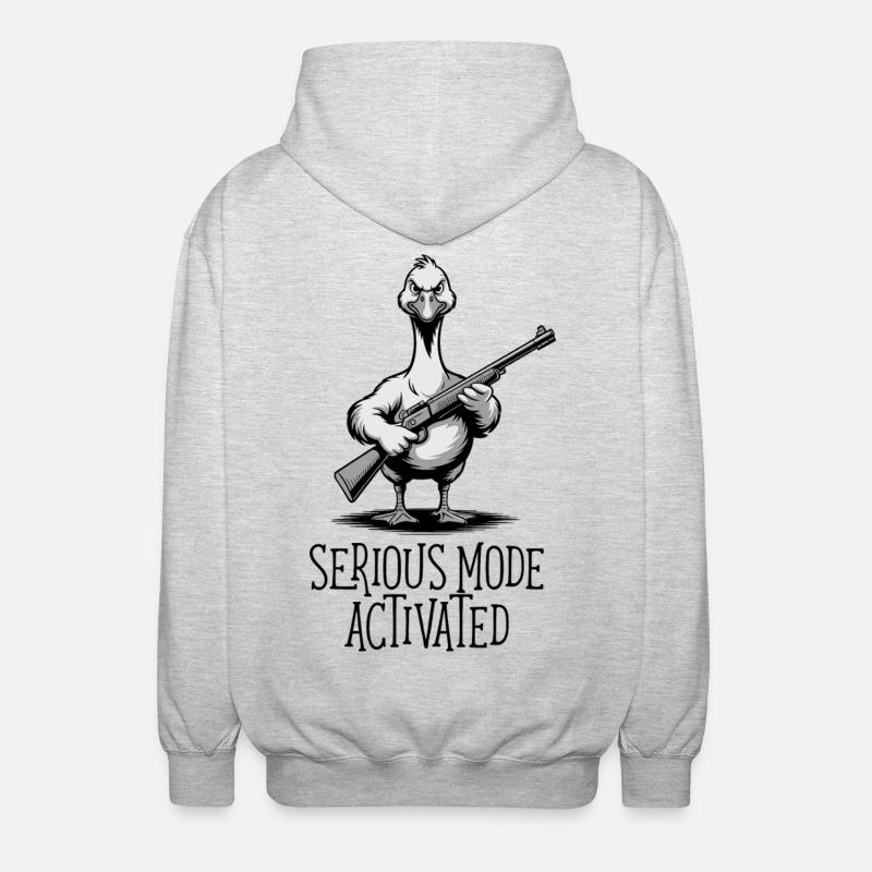 Mode sérieux activé - Veste à capuche unisexe - gris clair chiné