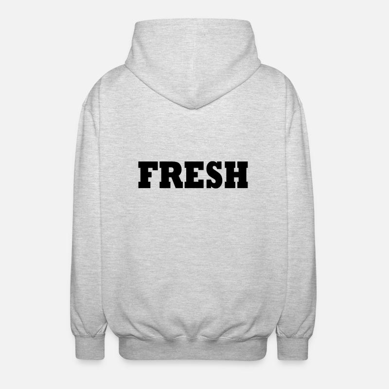 Fresh - Unisex Kapuzenjacke - Hellgrau meliert