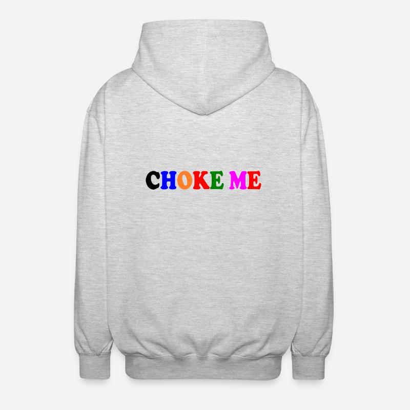 Choke me - Veste à capuche unisexe - gris clair chiné