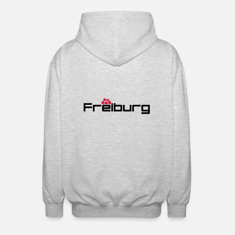 Freiburg - Unisex Kapuzenjacke - Hellgrau meliert