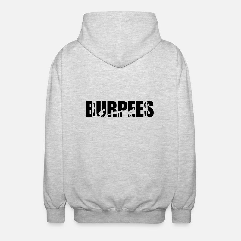 Burpees - Veste à capuche unisexe - gris clair chiné