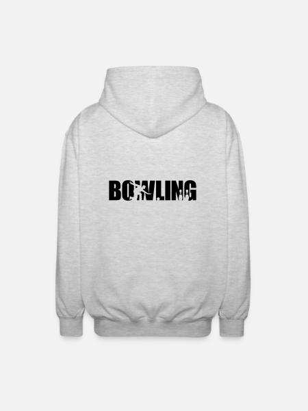 Bowling - Unisex Hooded Jacket - light heather grey