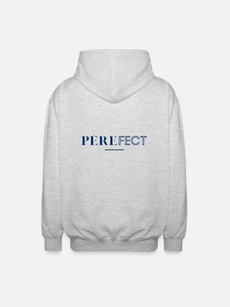 Fatherfect! Perfect Dad! - Unisex Hooded Jacket - light heather grey