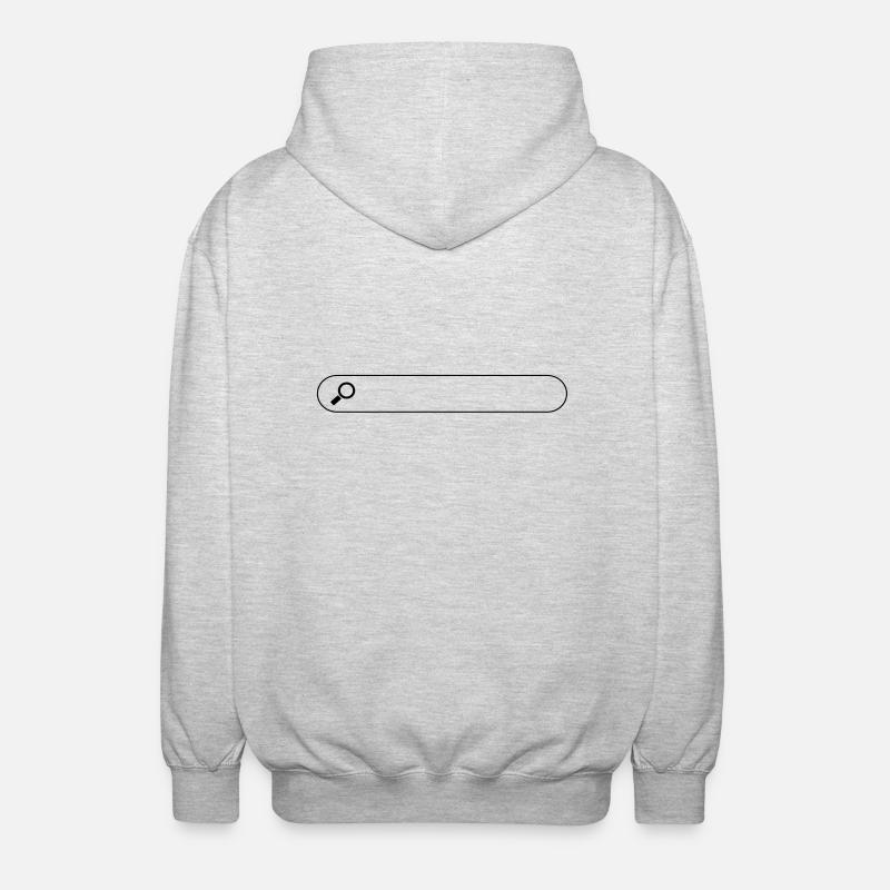 Search box - Unisex Hooded Jacket - light heather grey