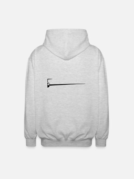 sf_halb - Unisex Kapuzenjacke - Hellgrau meliert