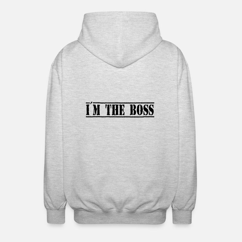 Boss - Unisex Kapuzenjacke - Hellgrau meliert