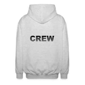 Crew - Veste à capuche unisexe - gris clair chiné - Dos - AI Model Male 185 light (185cm)