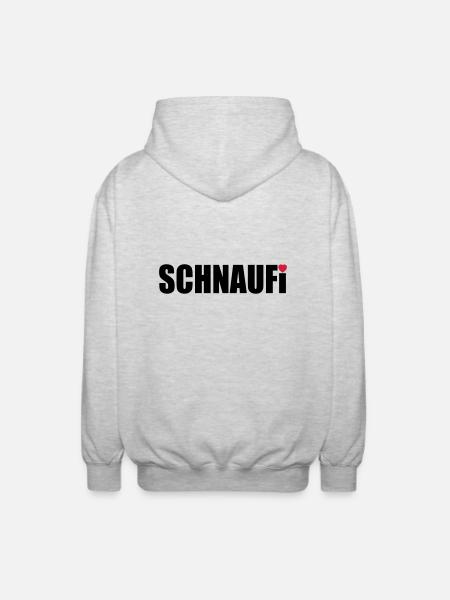 SCHNAUFi - Unisex Kapuzenjacke - Hellgrau meliert
