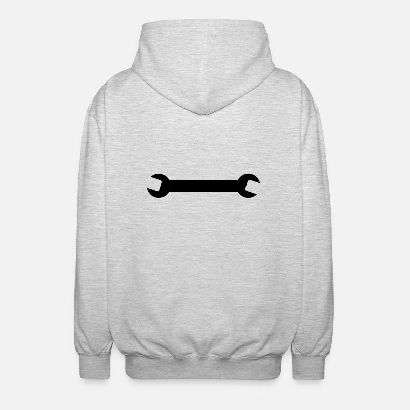 spanner - Unisex Hooded Jacket - light heather grey