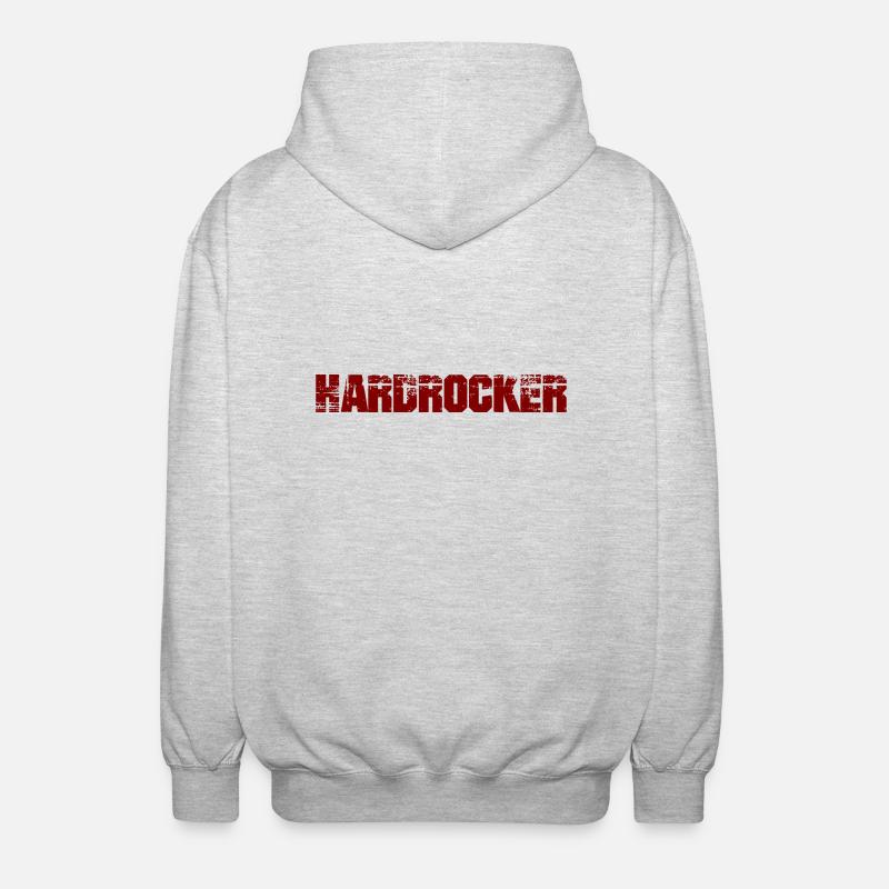 Hardrocker - Unisex Kapuzenjacke - Hellgrau meliert