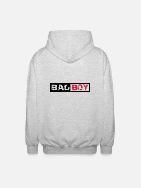 Bad Boy Design - Unisex Hooded Jacket - light heather grey