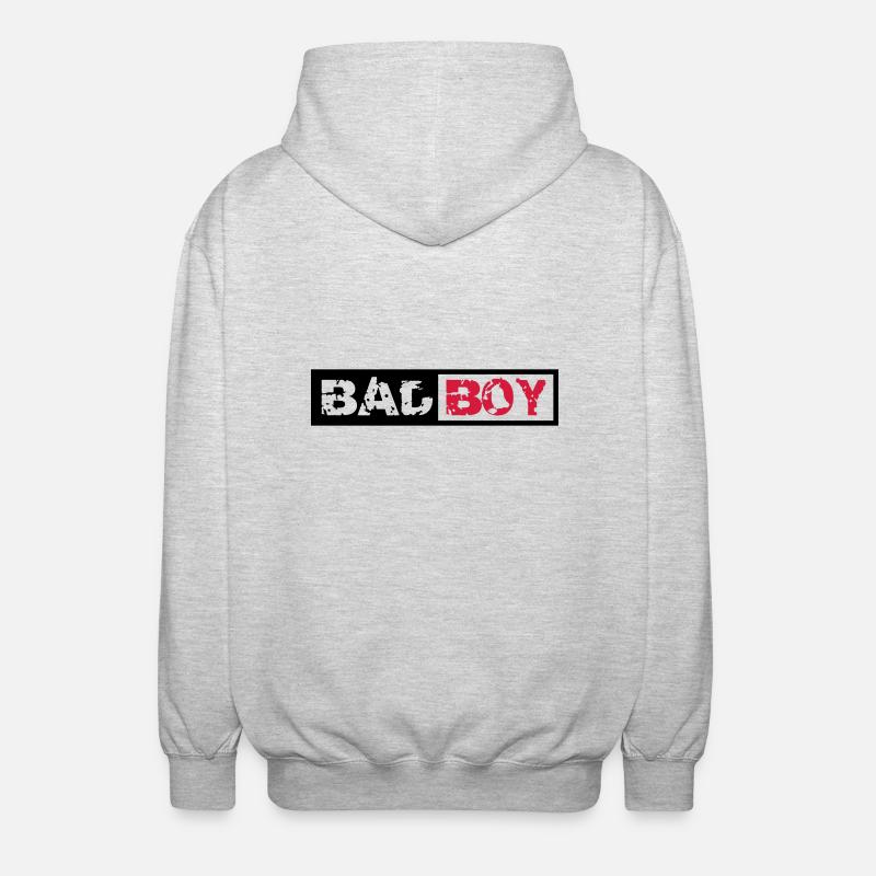 Bad Boy Design - Veste à capuche unisexe - gris clair chiné