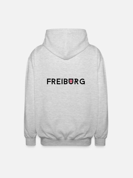 freiburg - Unisex Kapuzenjacke - Hellgrau meliert