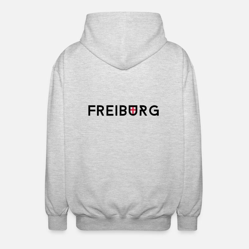 freiburg - Unisex Kapuzenjacke - Hellgrau meliert