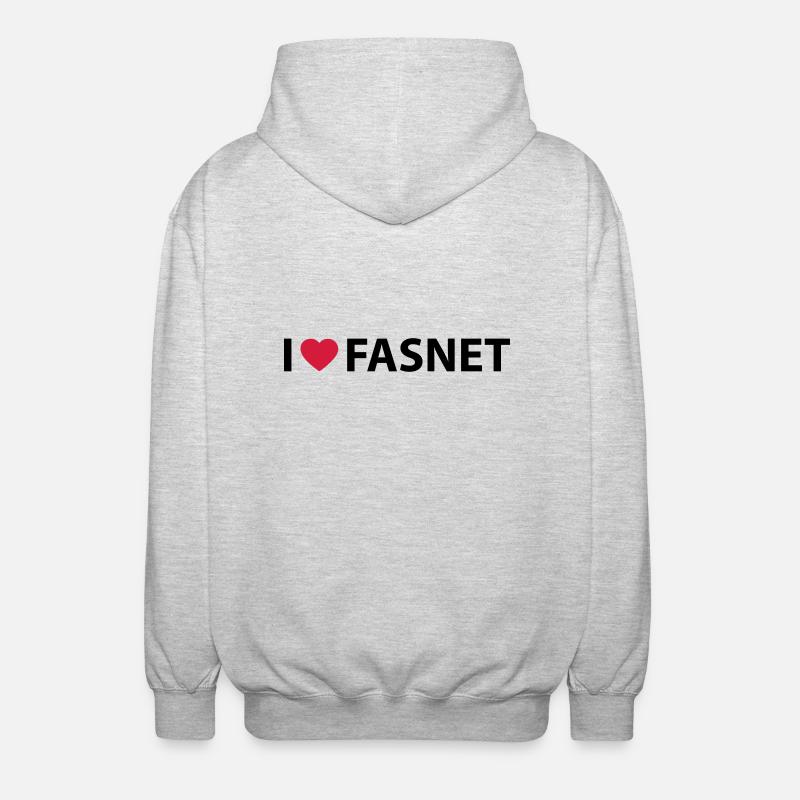 fasnet - Veste à capuche unisexe - gris clair chiné