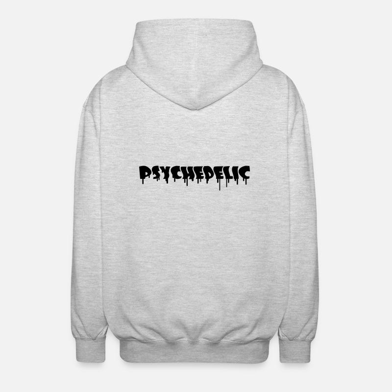Psychedelic Graffiti - Veste à capuche unisexe - gris clair chiné