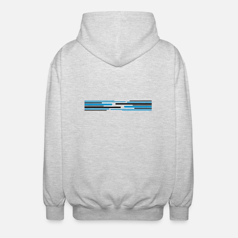 Many lines pattern - Unisex Hooded Jacket - light heather grey