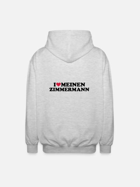 Zimmermann - Unisex Kapuzenjacke - Hellgrau meliert