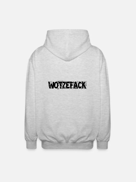 Wotzefack - Unisex Kapuzenjacke - Hellgrau meliert