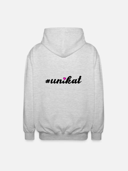 Unique - Veste à capuche unisexe - gris clair chiné