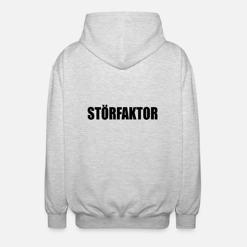 STÖRFAKTOR - Unisex Kapuzenjacke - Hellgrau meliert