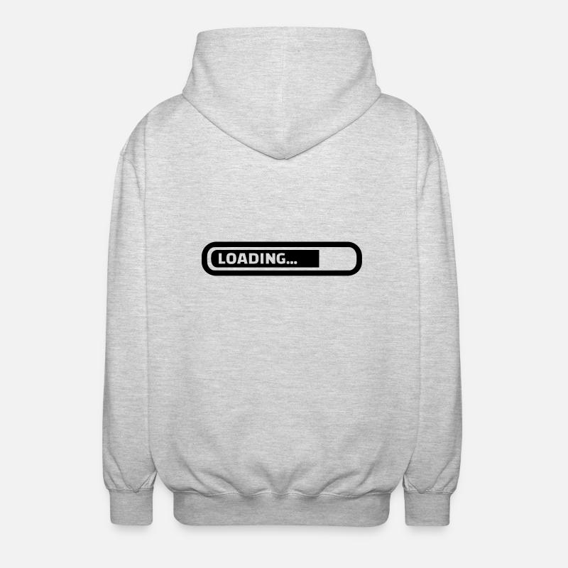 Loading - Veste à capuche unisexe - gris clair chiné