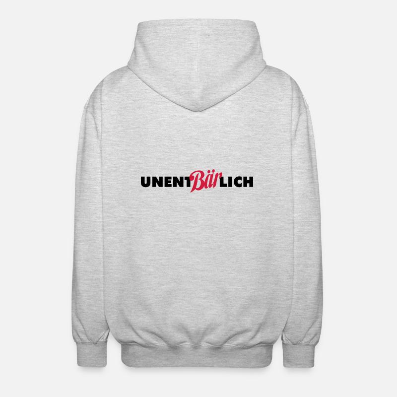 unentberlich - Unisex Kapuzenjacke - Hellgrau meliert