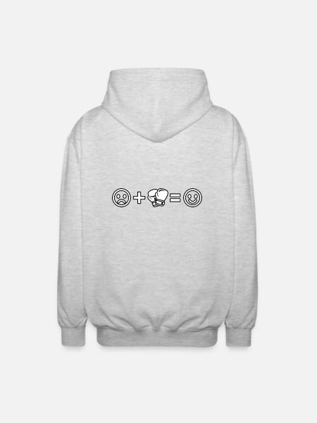 Boxe - Veste à capuche unisexe - gris clair chiné